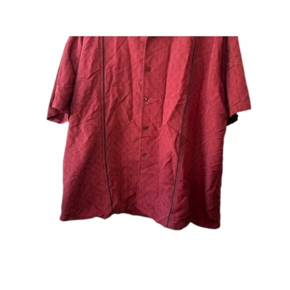 Pendleton Red BISCAYNE Short Sleeve Button Down Shirt Men's XXL - Picture 3 of 6